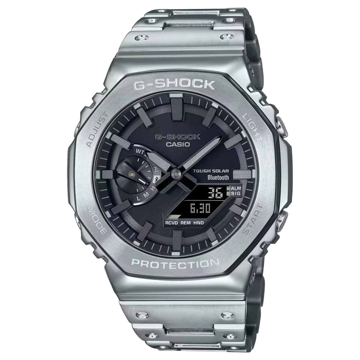 Casio G-Shock FULL METAL Steel Tough Solar Bluetooth Mens Watch GMB2100D-1A