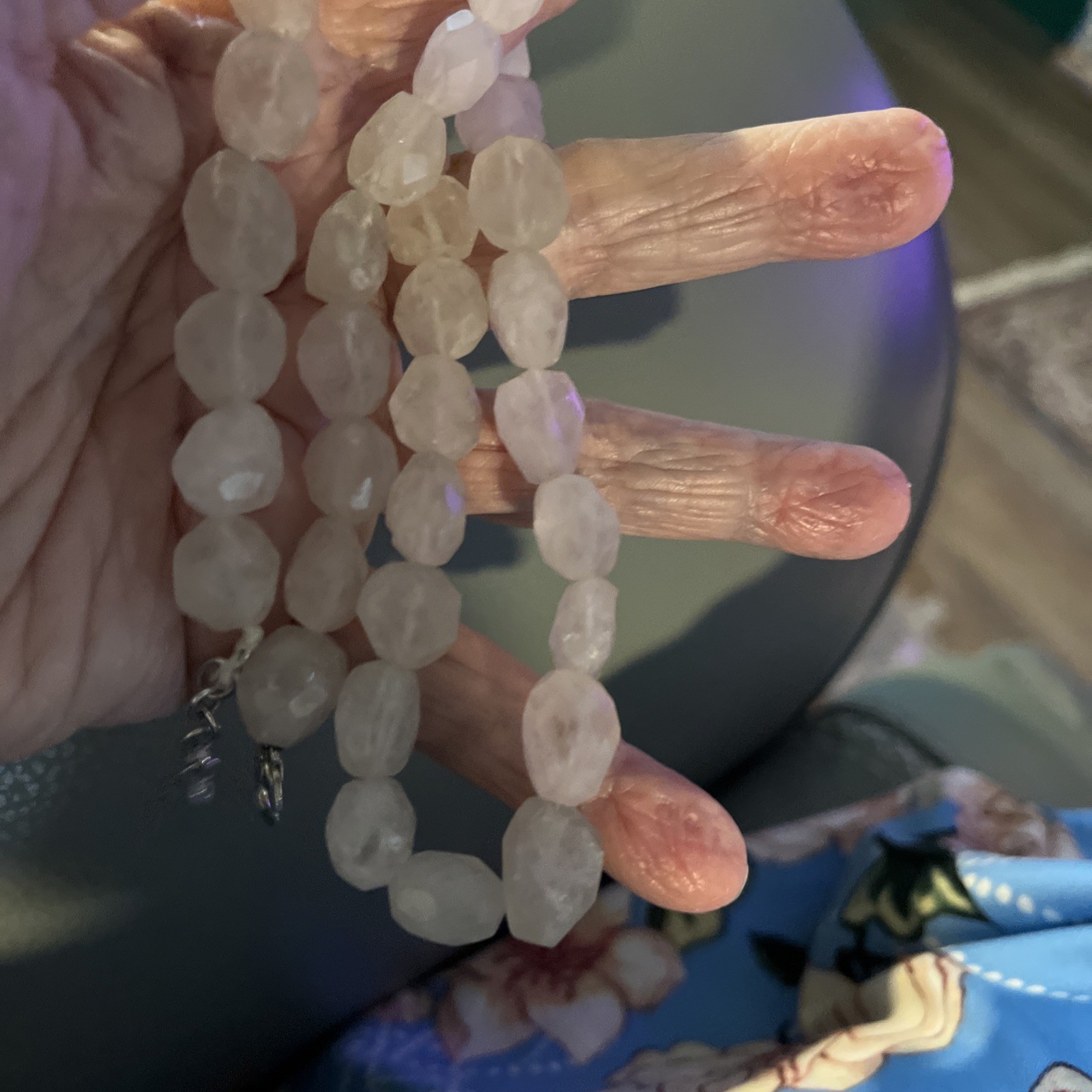 Necklace. Fantastic Off White Rock Crystals. WOW!!