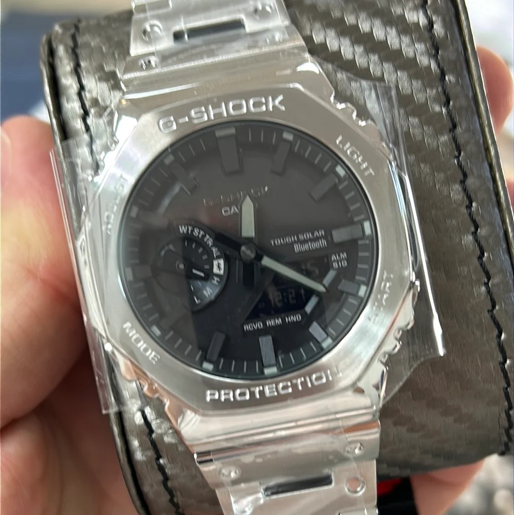 Casio G-Shock FULL METAL Steel Tough Solar Bluetooth Mens Watch GMB2100D-1A
