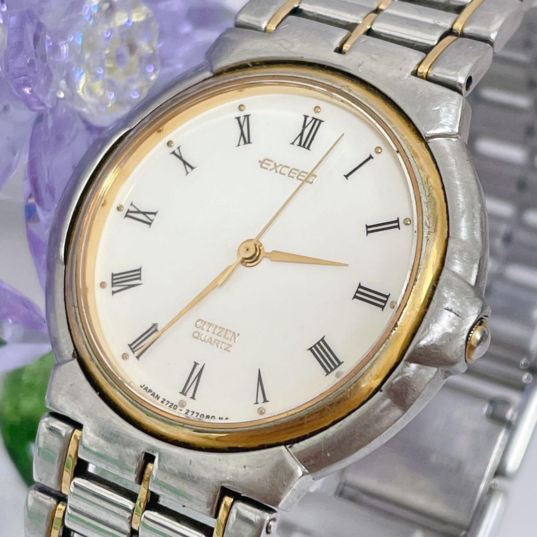 Citizen Exceed Quartz Dress Watch Mens Vintage wrist 16cm/6.3in