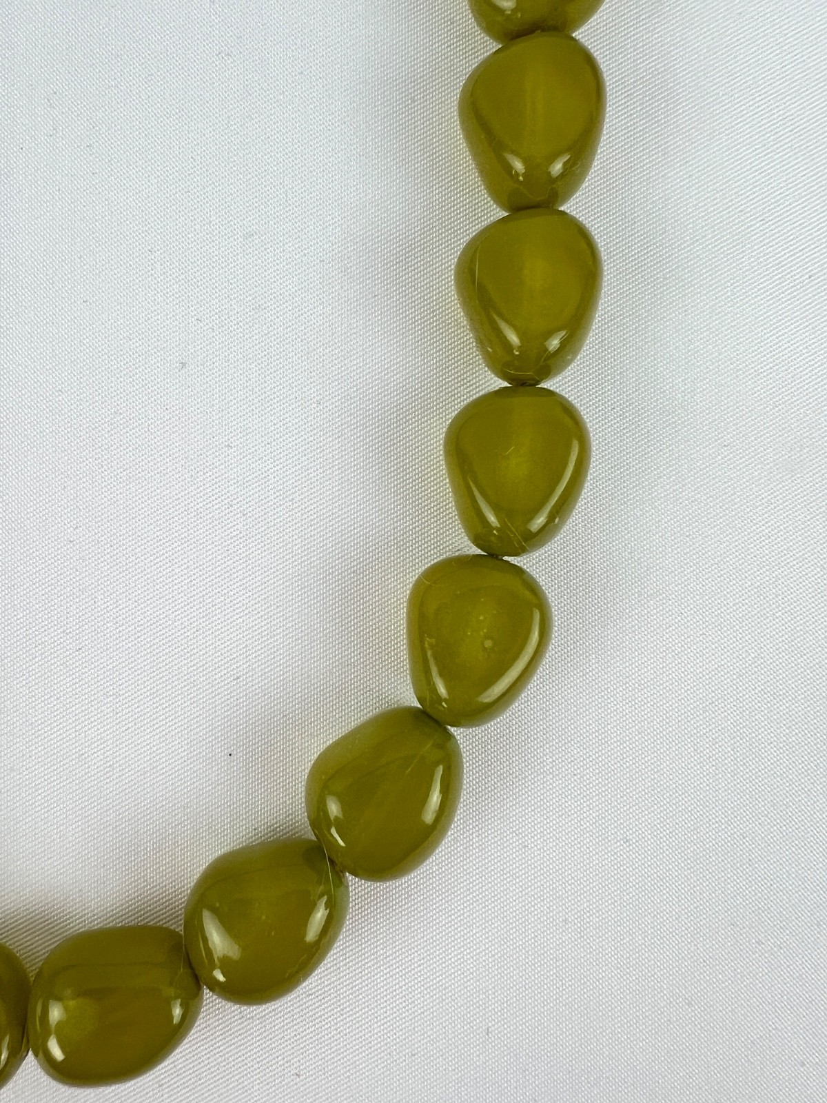 18″ Lime Green Natural Irregular Natural Stones Necklace Spring Summer