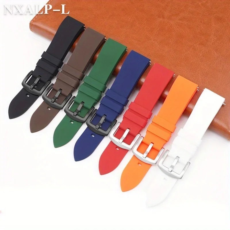18mm 20mm 22mm Soft Silicone Watch Band Divers Replacement Strap Quick Release