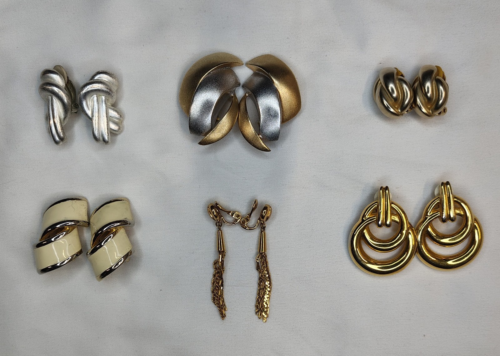 Vintage Branded Retro Earrings 1970s – 1980s Lot of 6