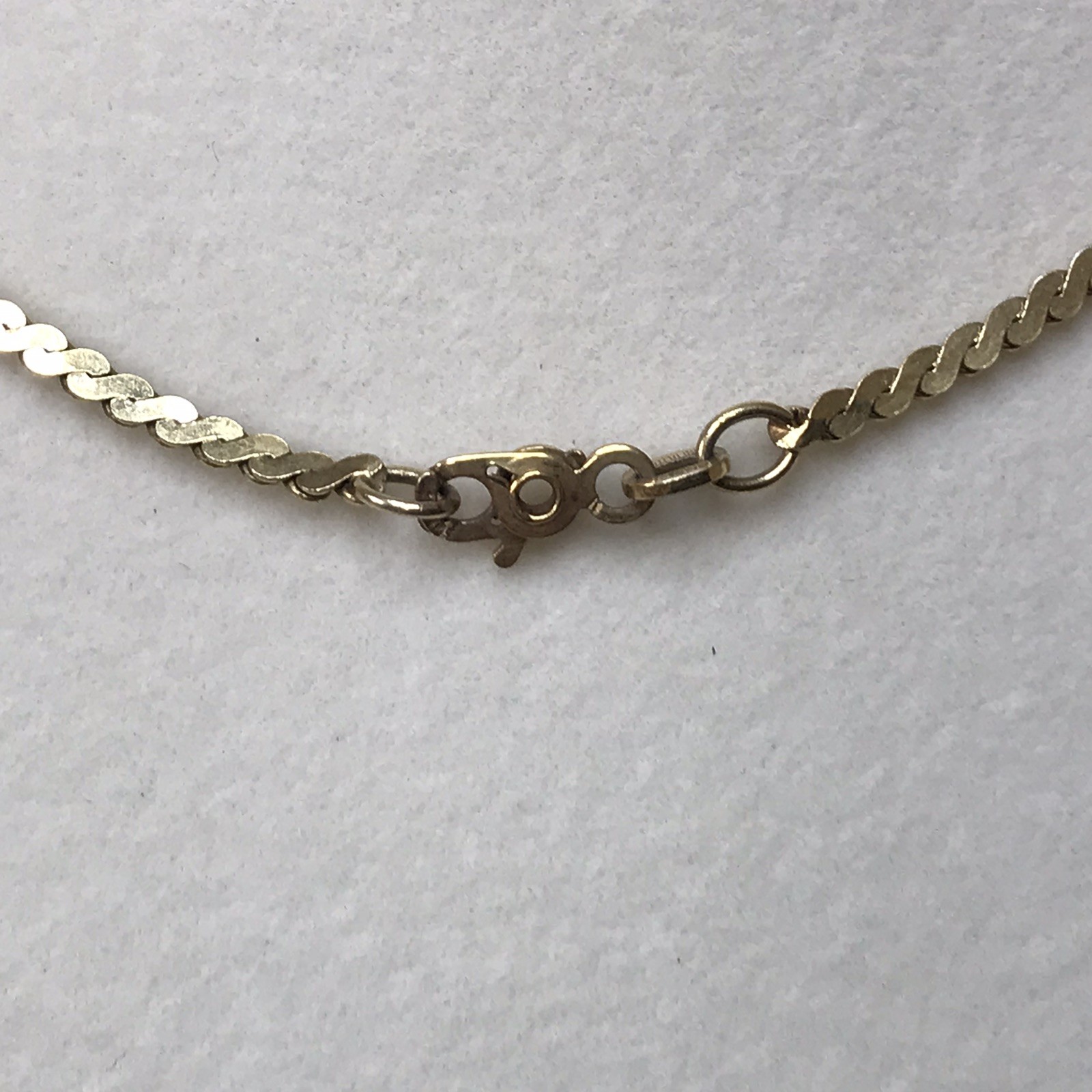 Italy 925 Sterling Silver gold toned sequin chain 24″ Necklace 2.1mm 7.36grams