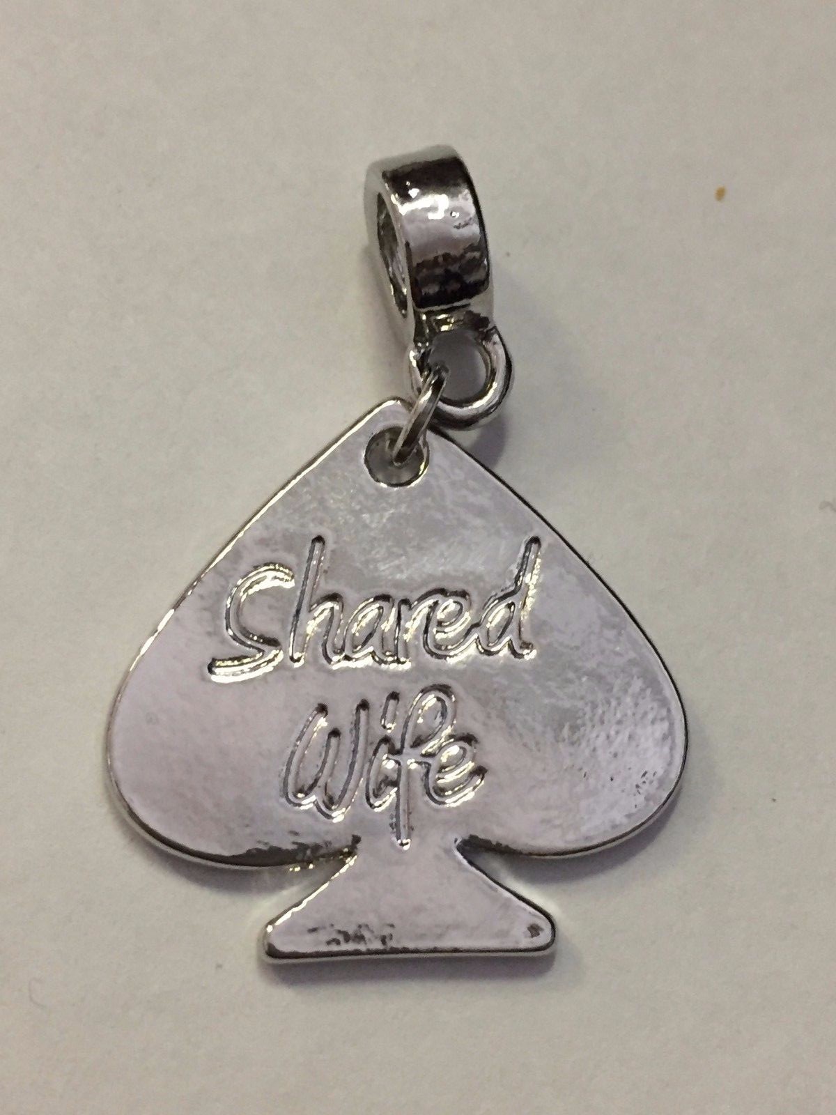 SHARED WIFE Spade Charm for Anklets Necklace Bracelet etc. – BLACK, SILVER, GOLD