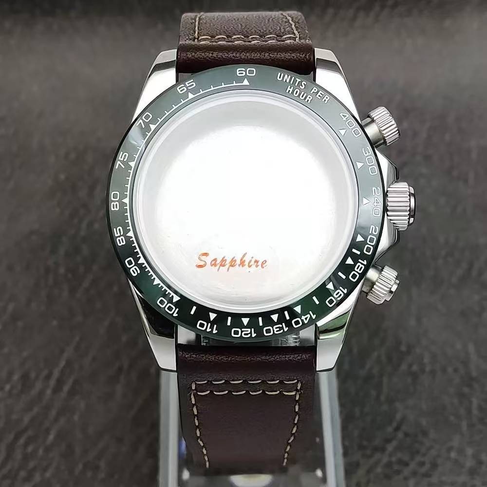 40mm VK63 Watch Case Daytona Style Stainless Steel 20mm Fit Quartz