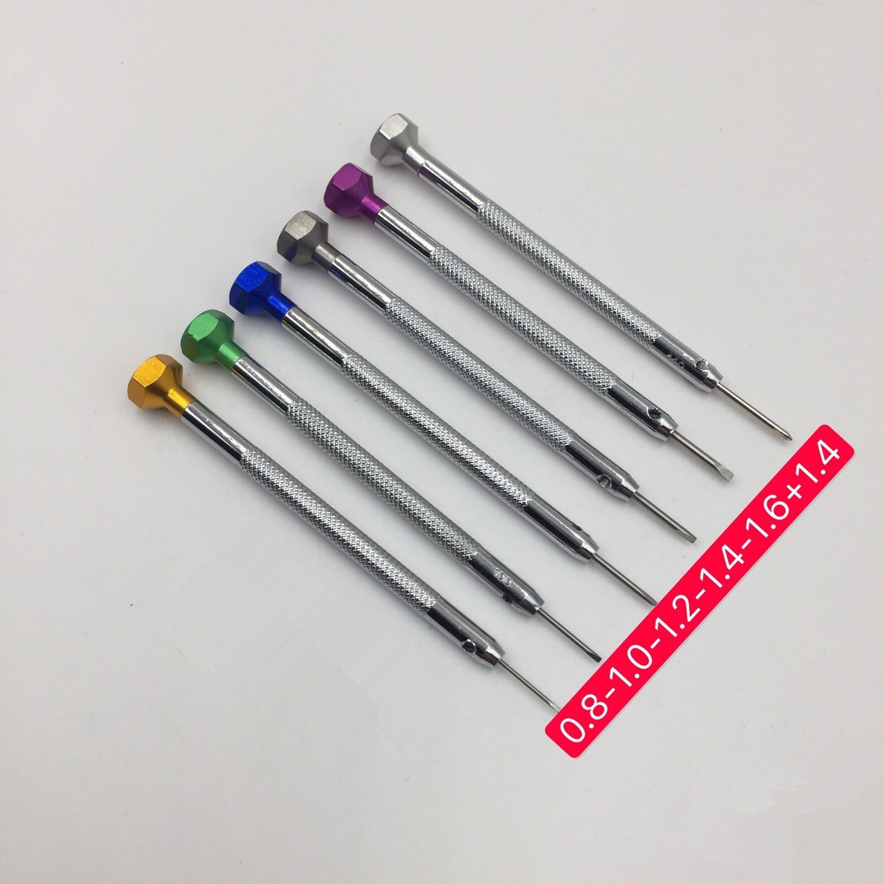 6Pcs Precision Steel Screwdriver+Blade Watchmaker Repair Tool For Watch Jewelry