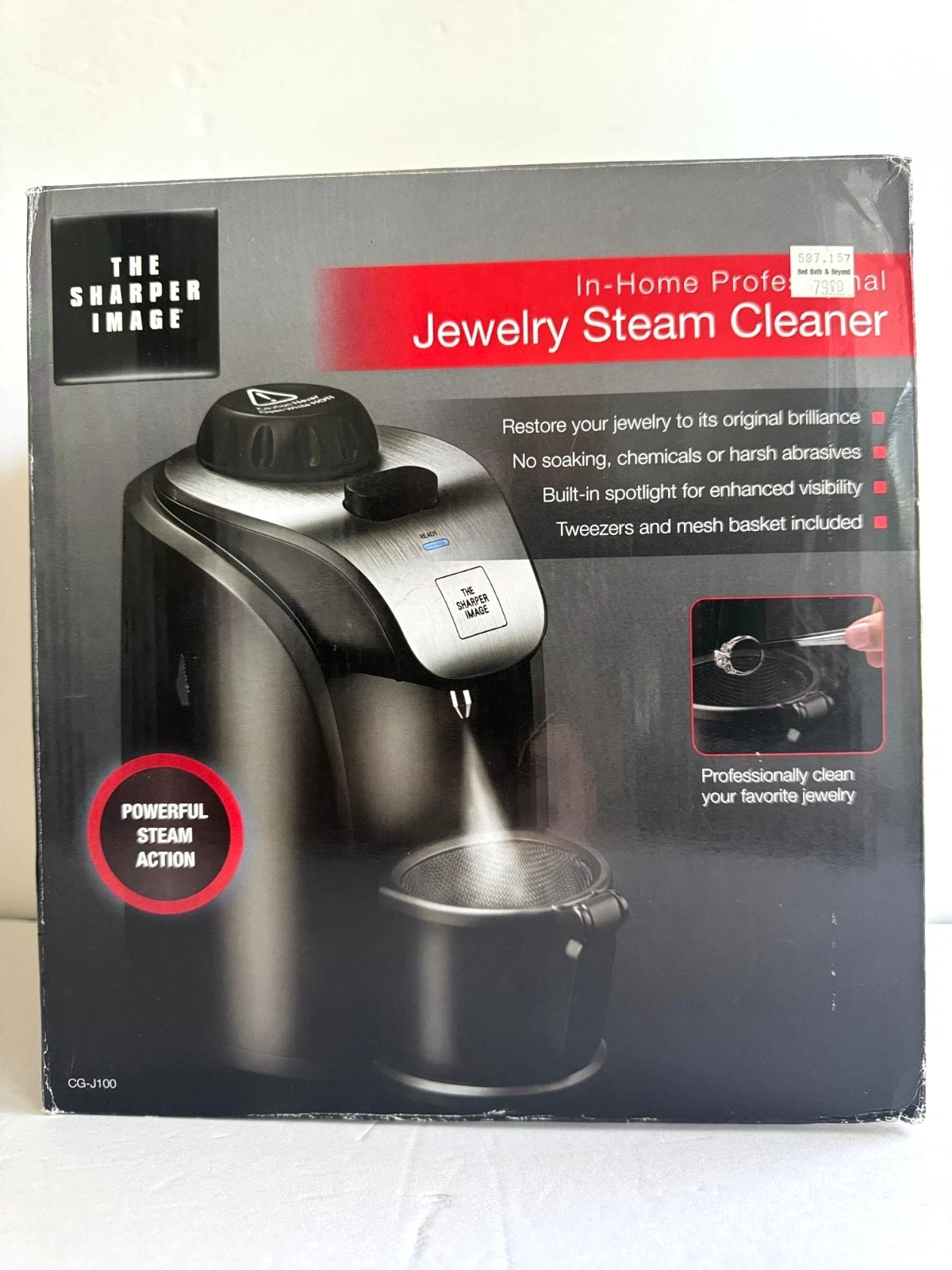 Sharper Image Professional Jewelry Steam Cleaner CG-J100 # 2263 u