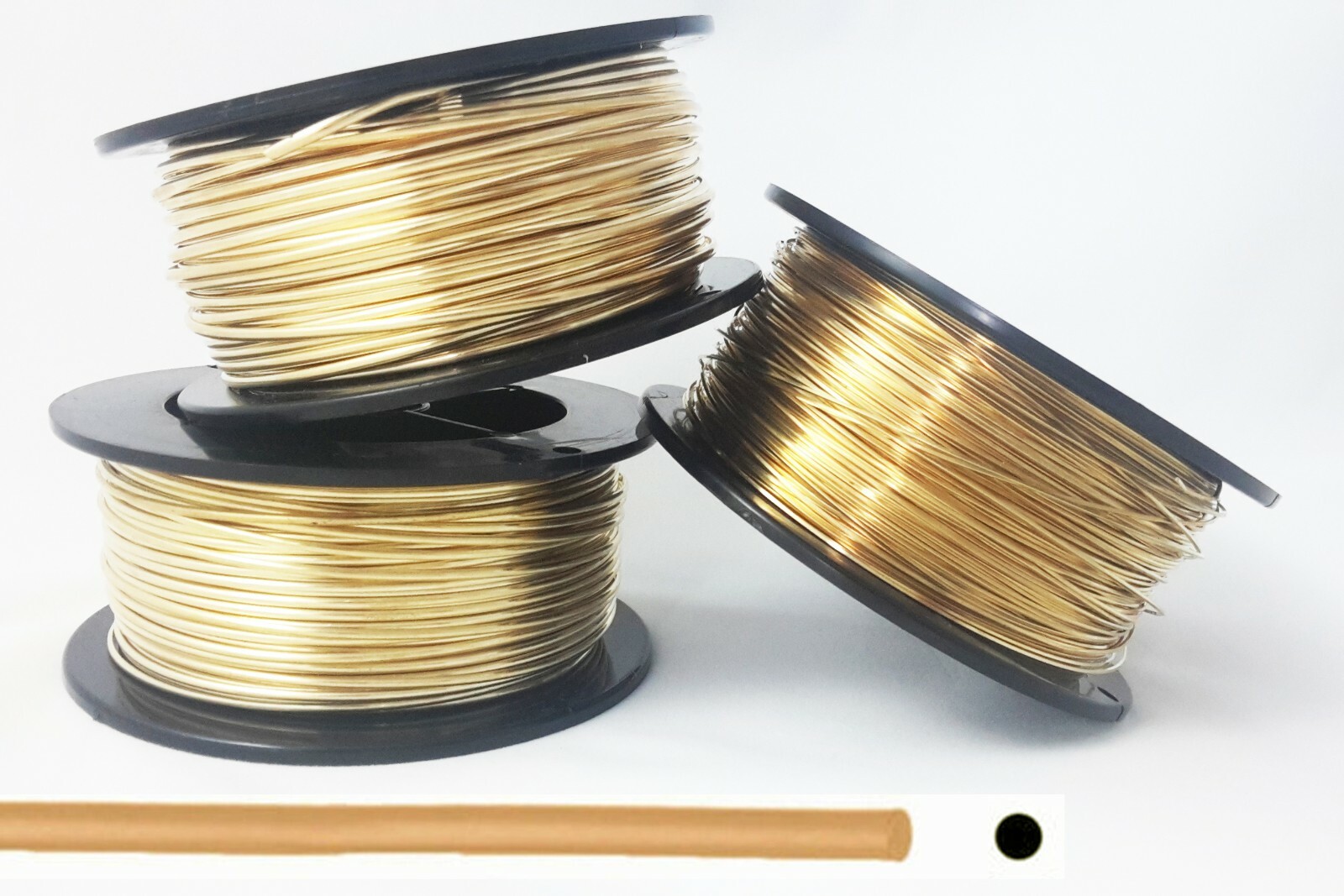 1 LB Jeweler’s Brass wire Dead Soft Round 12 16 18 20 Gauge Red Brass USA