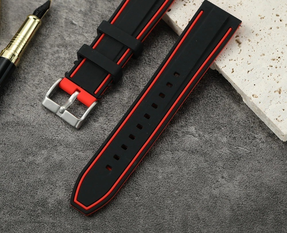 Silicone Watch Band Quick Release Sport Watch Strap 20mm 22mm 24mm