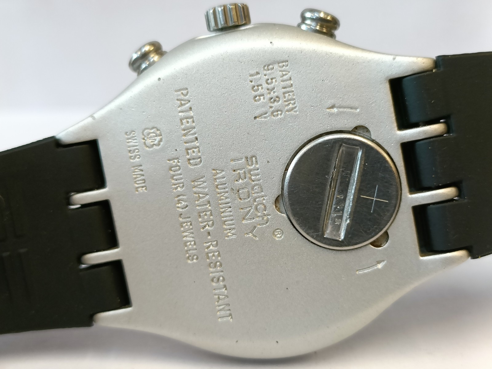 SWATCH IRONY CHRONO QUARTZ ALUMINIUM CASE AG-1999 SWISS MEN’S WORKING CONDITION