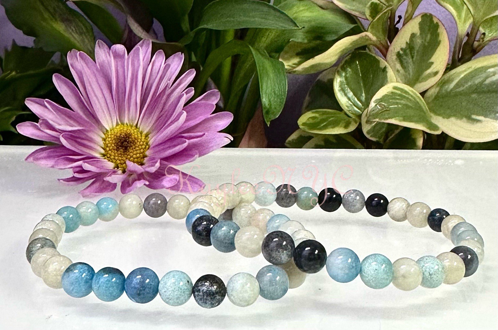 Wholesale 6 Pcs 6mm Trolleite Natural Crystal Healing Stretch Bracelet 7.5″