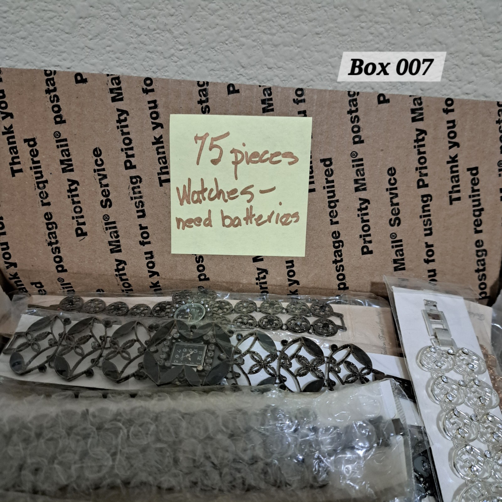 Box 007 Vintage Custom Jewelry Watches Lot