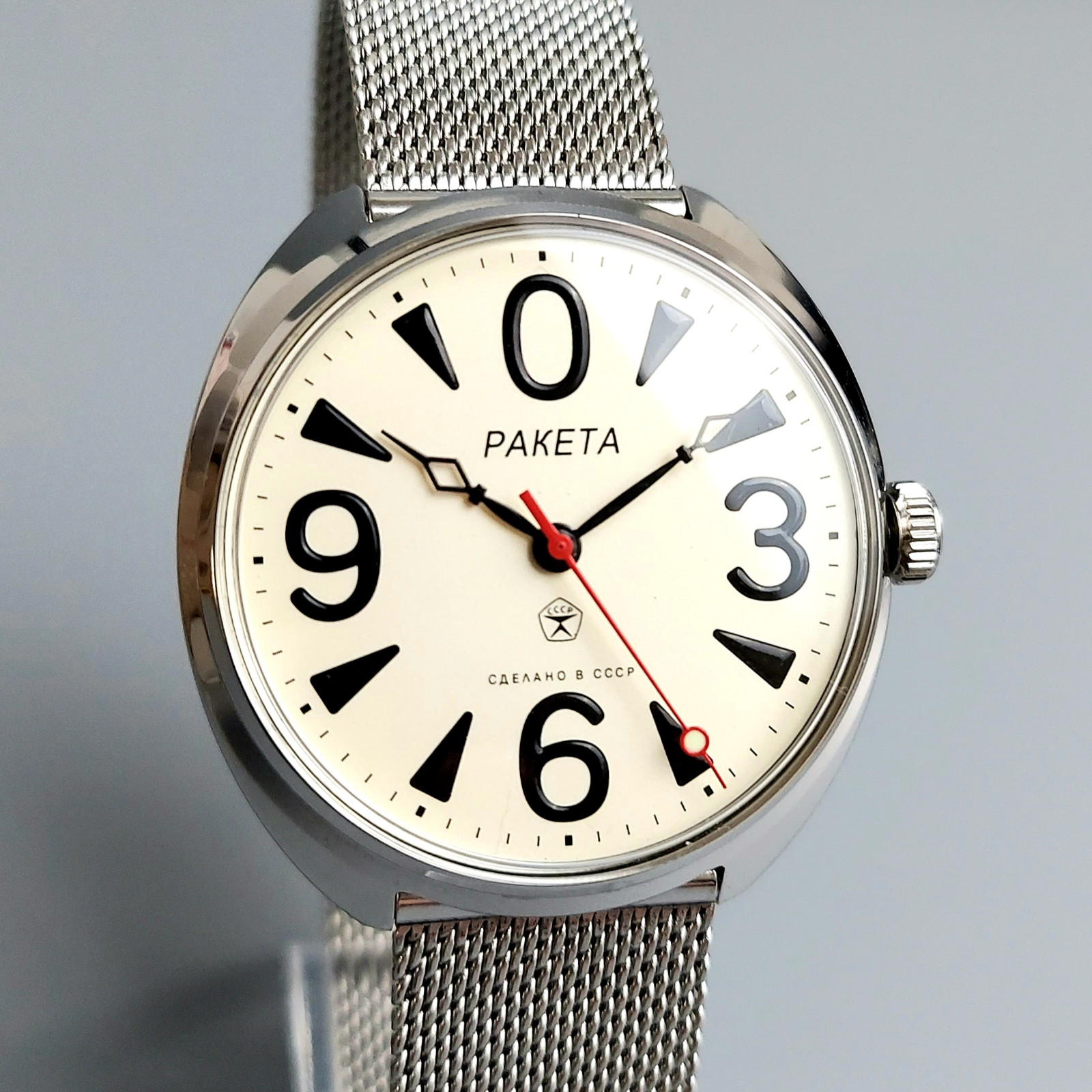 Soviet Vintage Wristwatch RAKETA BIG ZERO Mechanical Men’s Watch Serviced