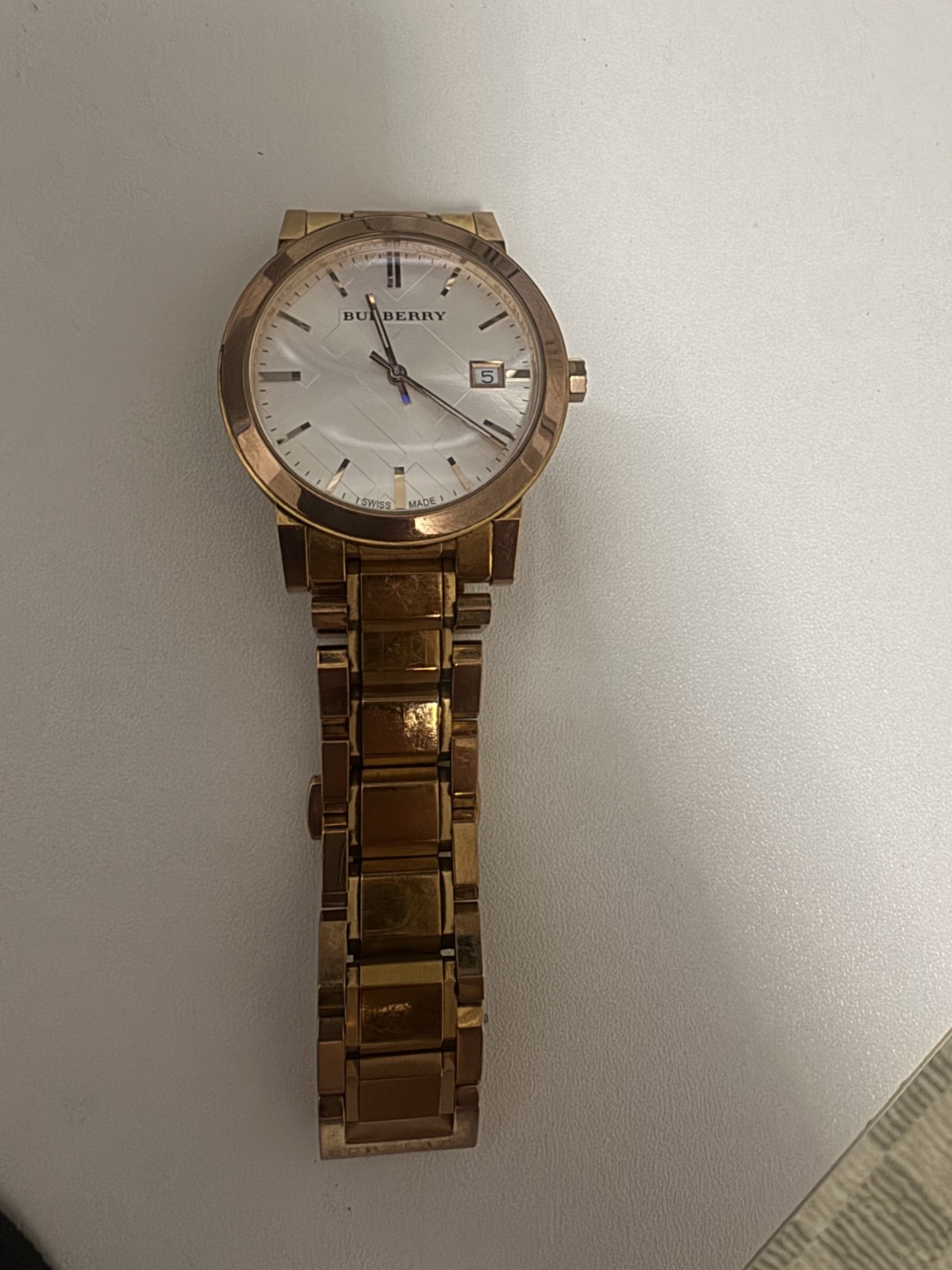 Burberry “Rose Gold” Stainless Steel Unisex Watch