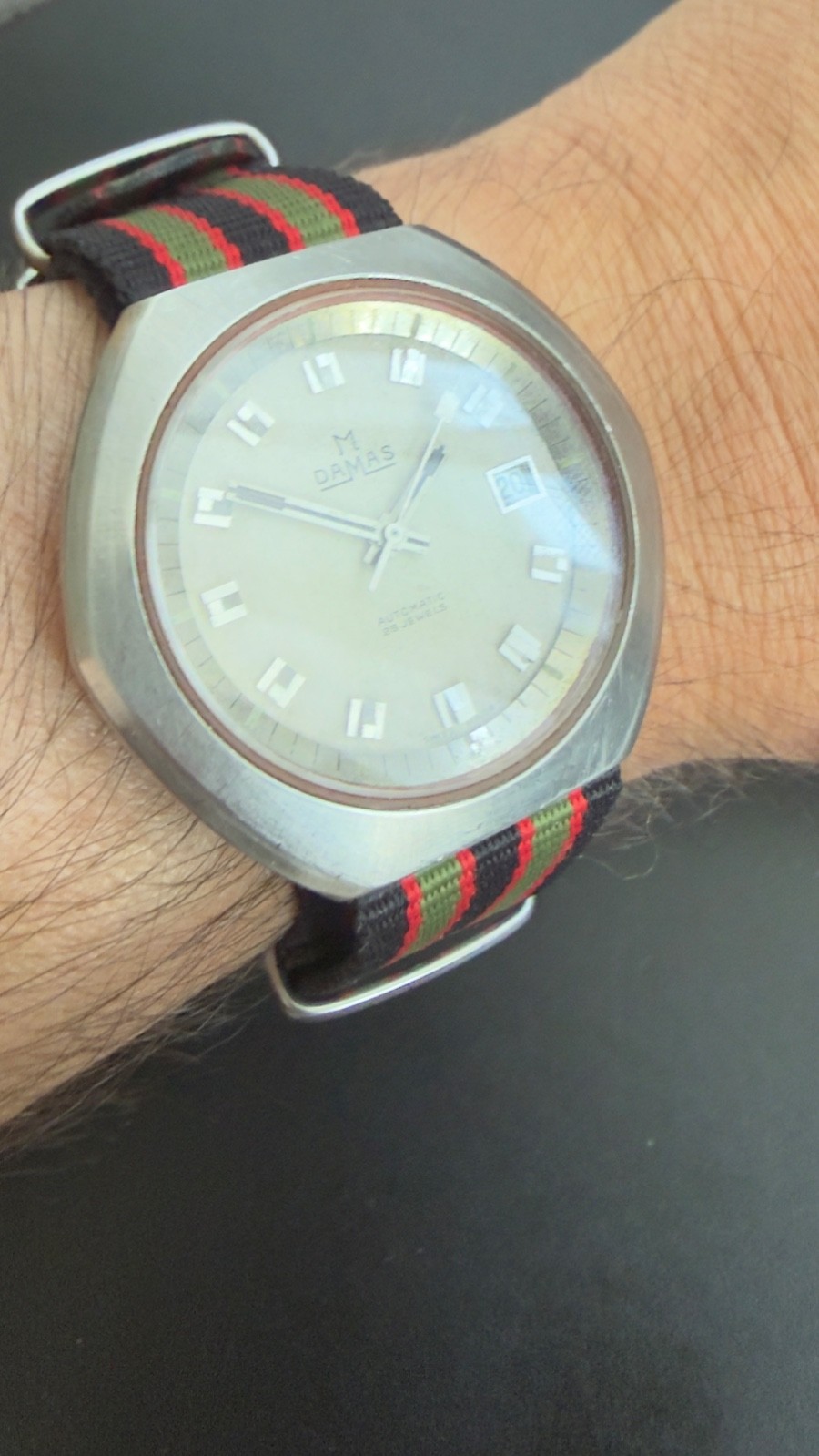 Vintage Damas Automatic 25 Jewels ETA 2783 42mm Swiss Made 1970s