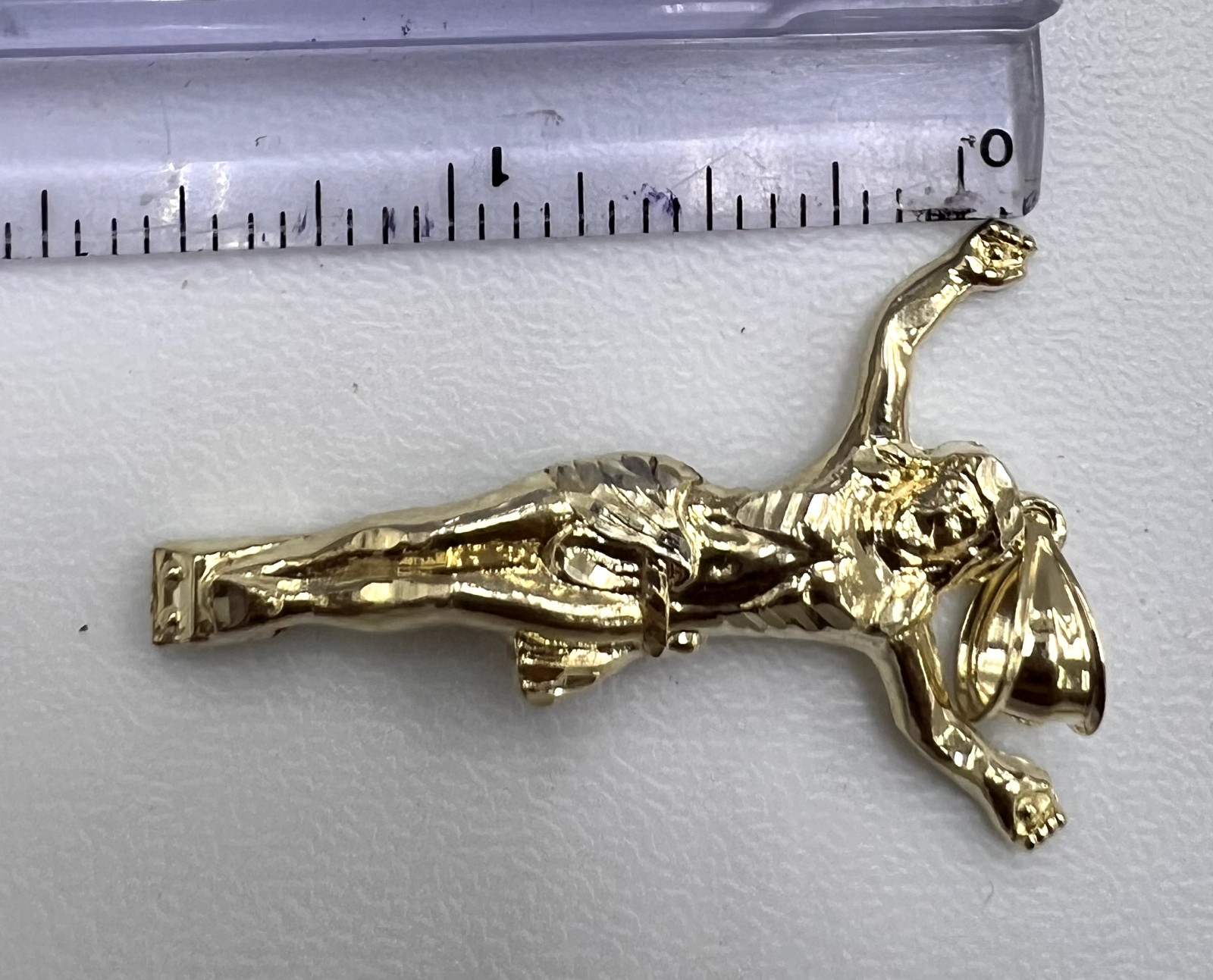 10KT Jesus Body Cross Gold Pendant – 4mm Bail, Genuine & Authentic