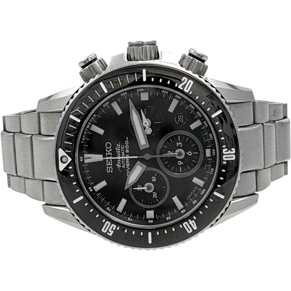 SEIKO Brightz Ananta SAEK013 Black Case Size 44mm Used Watch #51026