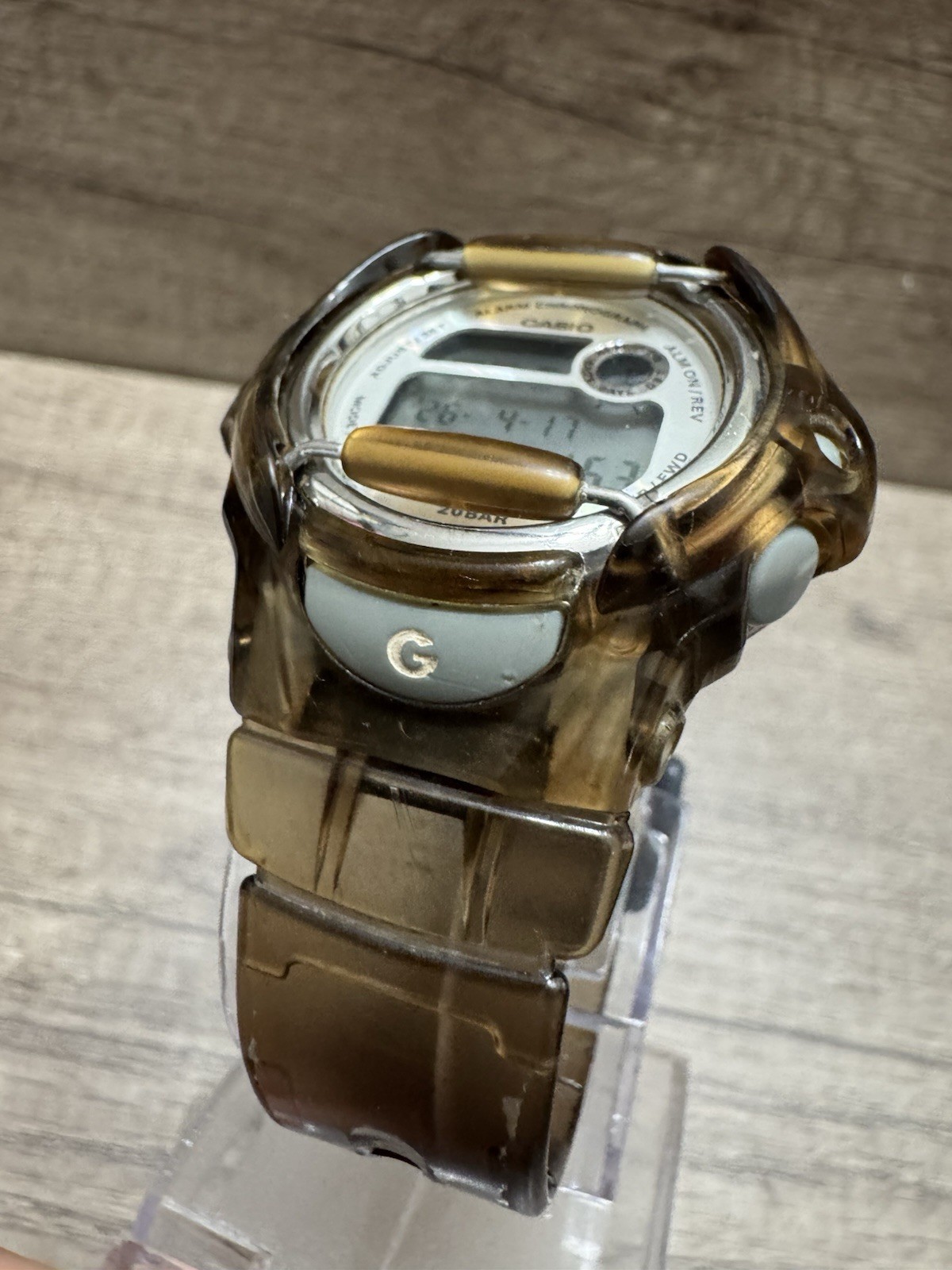 Casio Baby-G Transparent 3189 BG-169R Digital Watch Untested