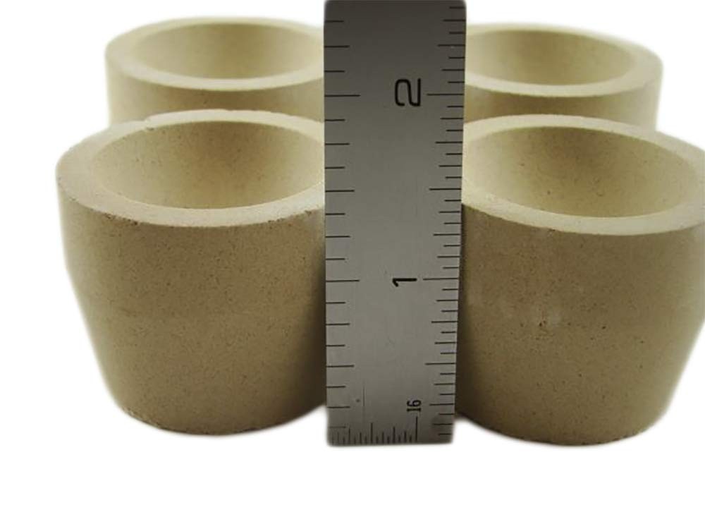 Lot of 8 – # 8AM Mabor Cupel 1-3/4″ Gold-Assay-Smelting-Refining-Melting-Cupels