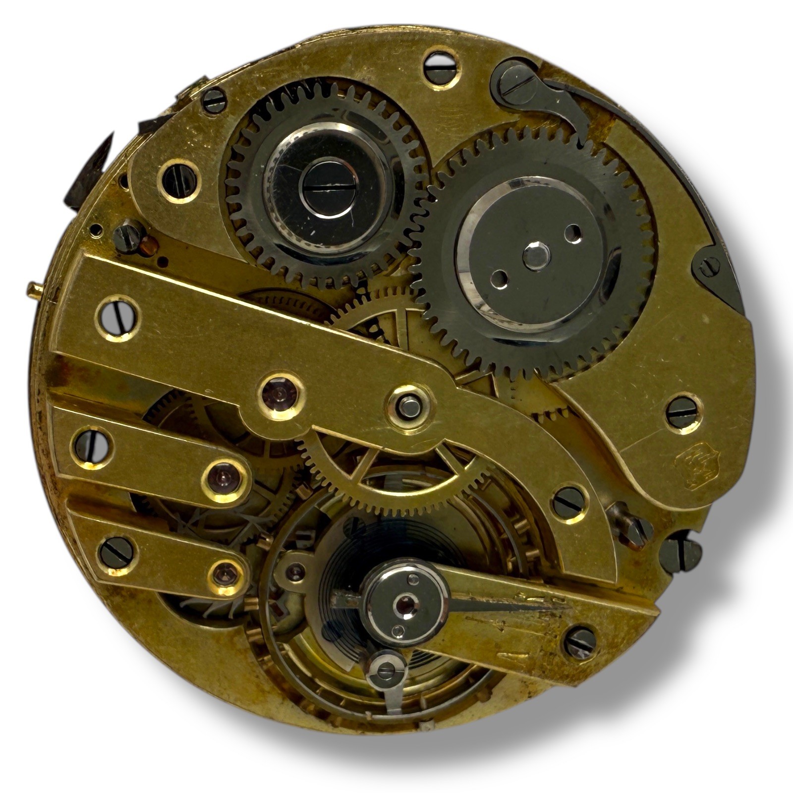 Swiss Pocket Watch Movement 42.0 mm Side Wind Lever Set Finger SM2 Read!
