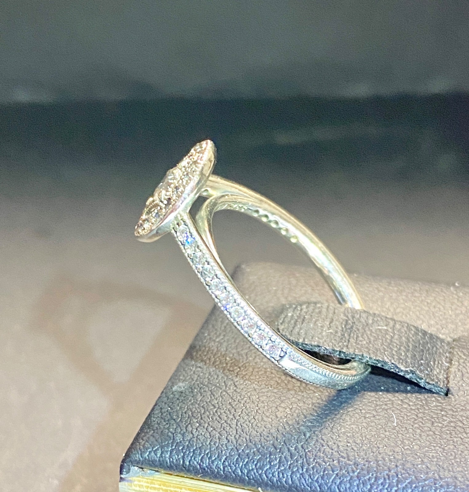 Vintage Sterling Silver Pandora Allure CZ Ring Size 8.5 8 1/2