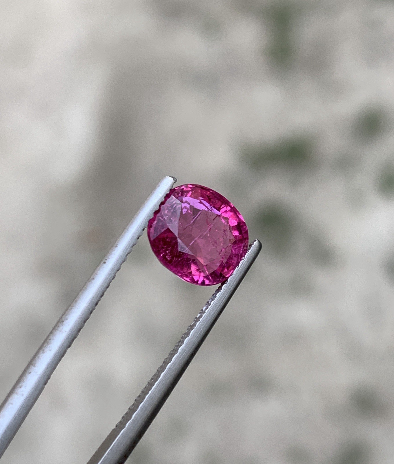 Tourmaline Rubellite Color 2.82 Carat Loose Gemstone Emerald Cut 9mm Afghanistan
