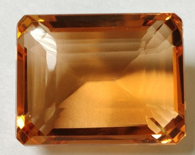 AAA+ 85.80 Ct. Large Imperial Topaz Emerald Cut Loose Gemstone Gift for Birthday