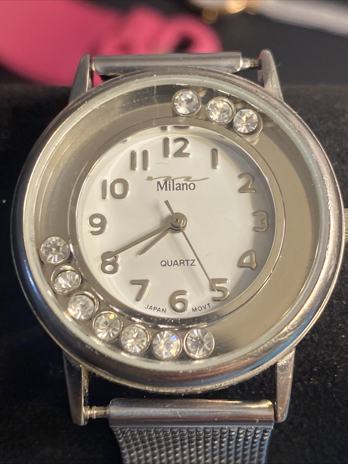 Women’s MILANO Stainless-Steel MESH BAND WATCH – New Battery