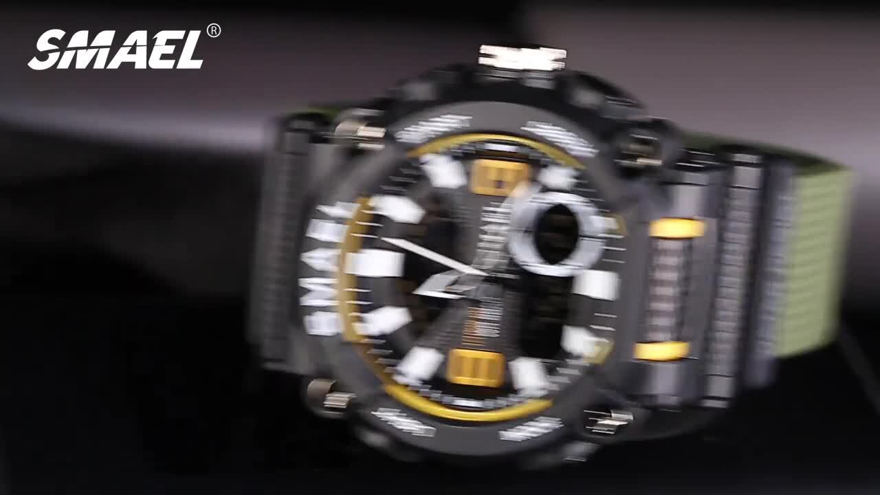 SMAEL Men’s Outdoor Sport Watch -LED Digital Quartz Fashion Stopwatch Wristwatch