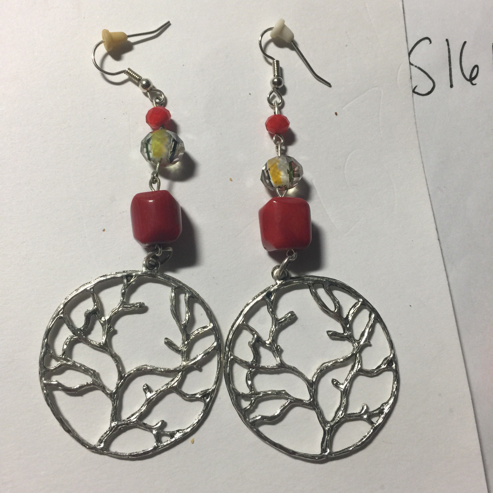 Irie Beads Reggae Rasta Red Yellow Green Black Earrings