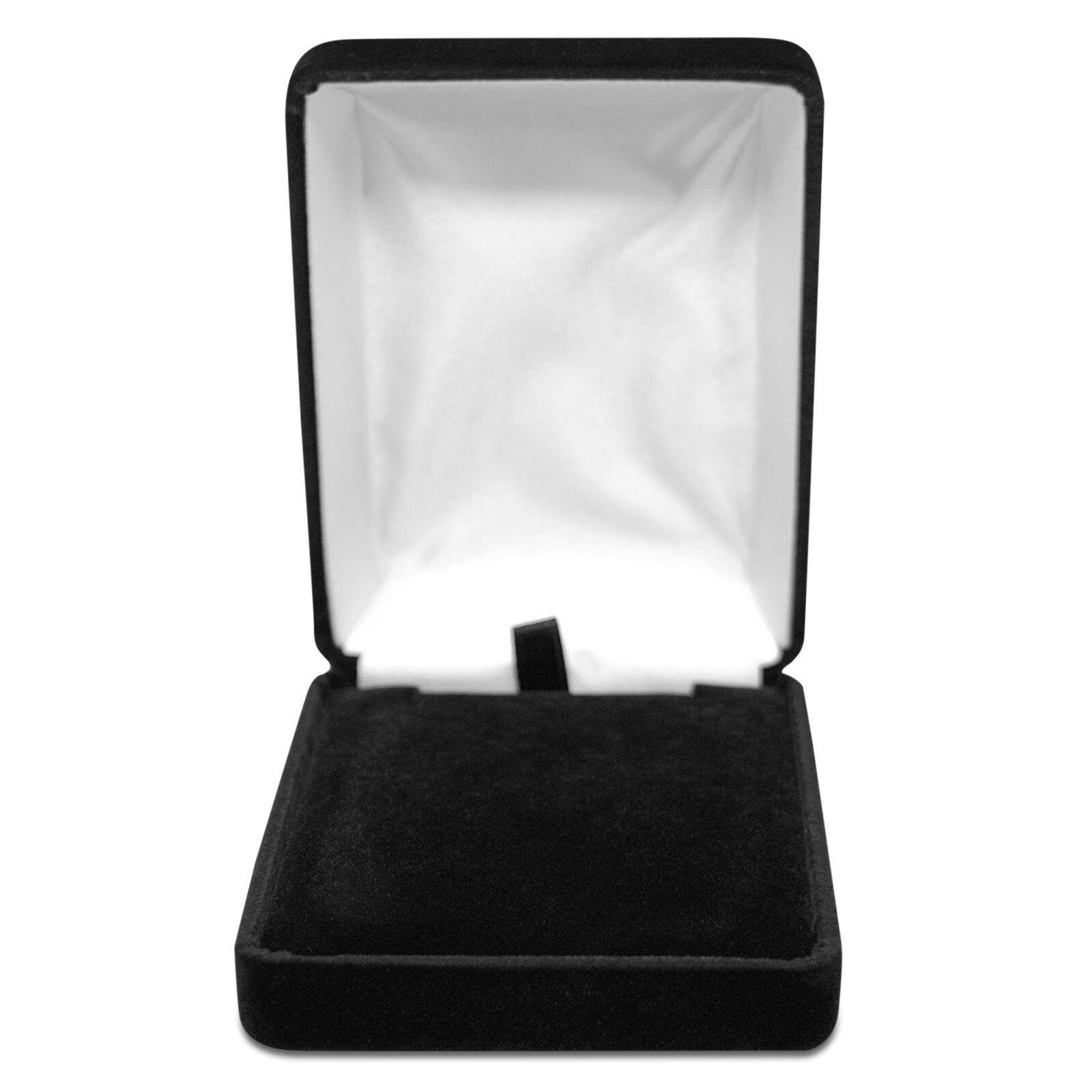 Novel Box Black Rich Velveteen Jewelry Boxes Earring Ring Bracelet Pendant