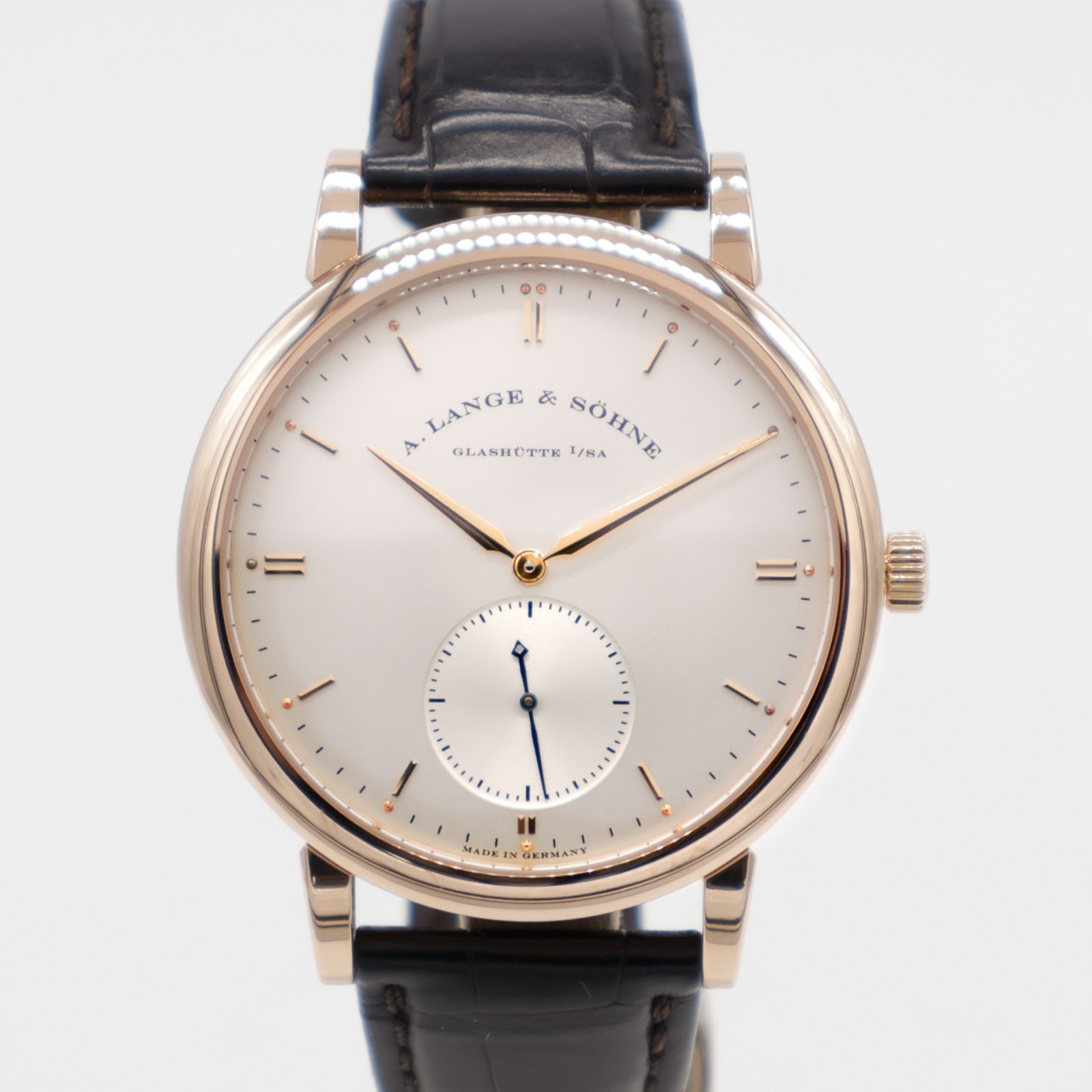 A. Lange & Söhne Saxonia 18k Rose Gold Automatic 40mm 307.032 Leather