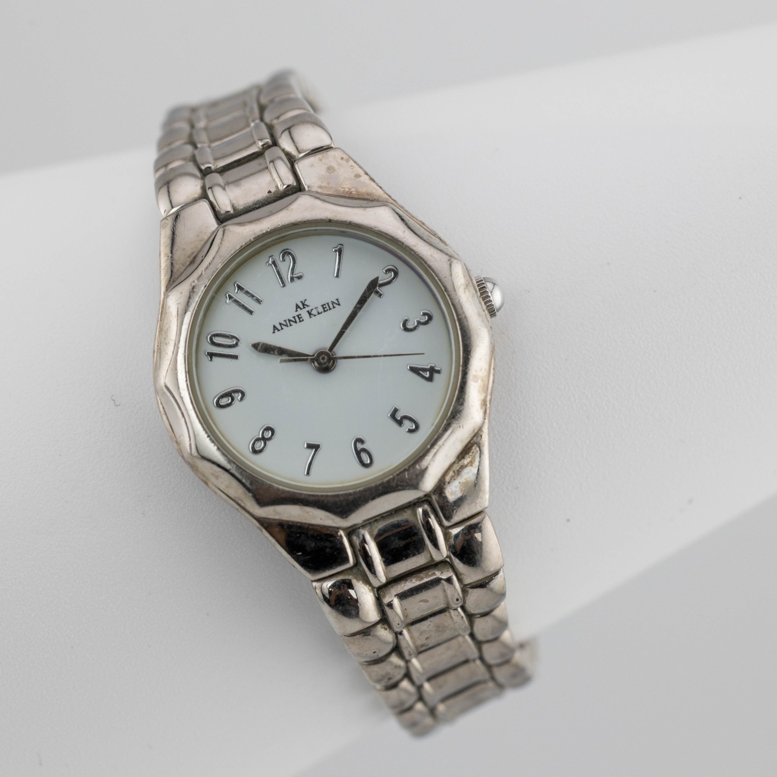 ANNE KLEIN 10/8063 Three-Hand Quartz Analog Women’s Watch Sz. 6 1/2″ New Battery
