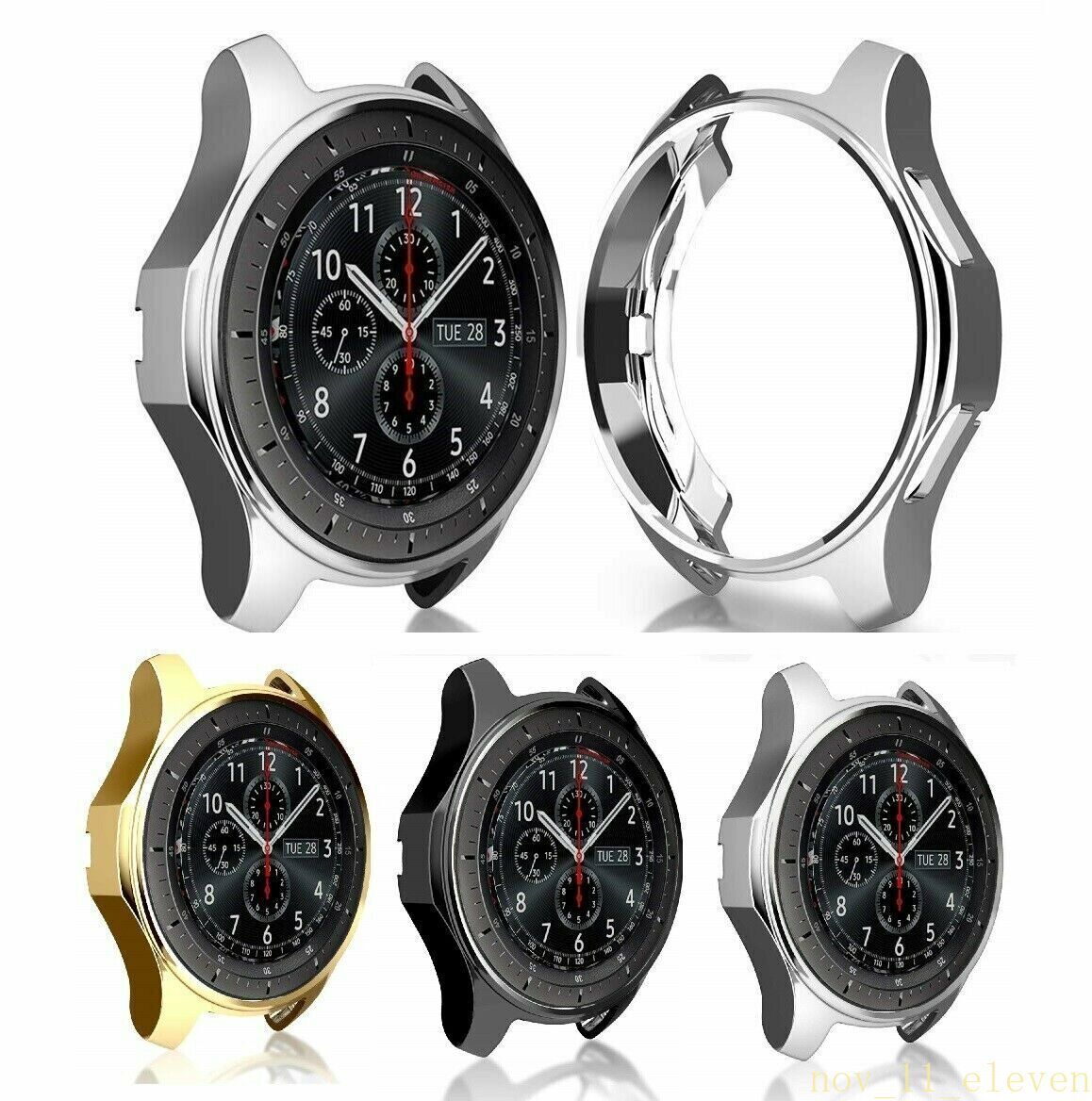 2 Pack Soft TPU Protector Watch Case Cover For Samsung Galaxy Watch 42mm 46mm