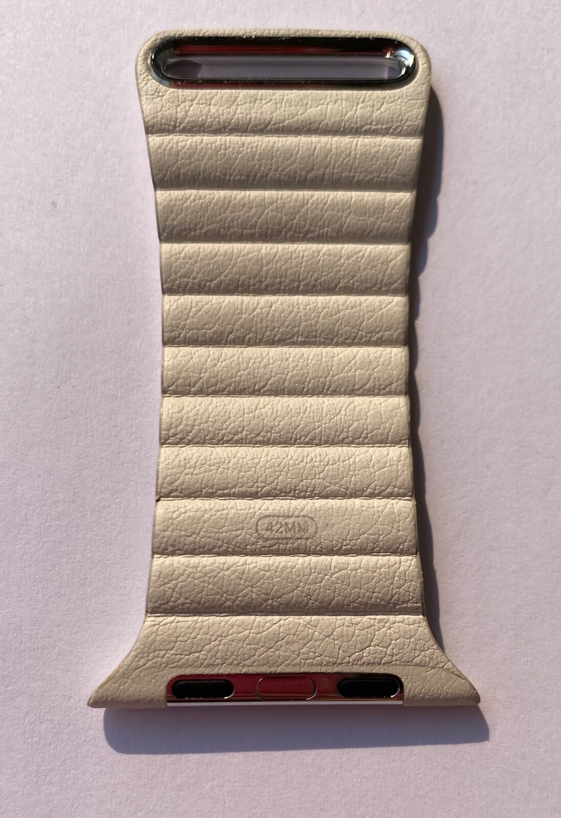 Apple Watch Leather Loop White L Large Series 3 42mm 4 5 6 SE 44mm 7 8 45mm 49mm