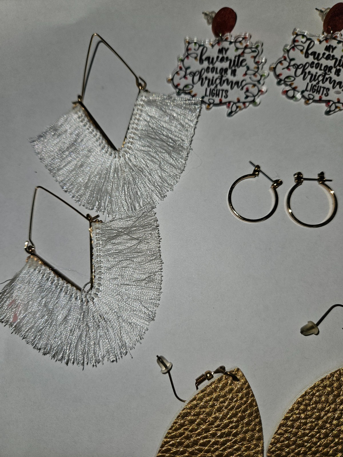 Large Bundle of 20+ Trendy Statement & Stud Earrings – Colorful Tassels, Hoops,