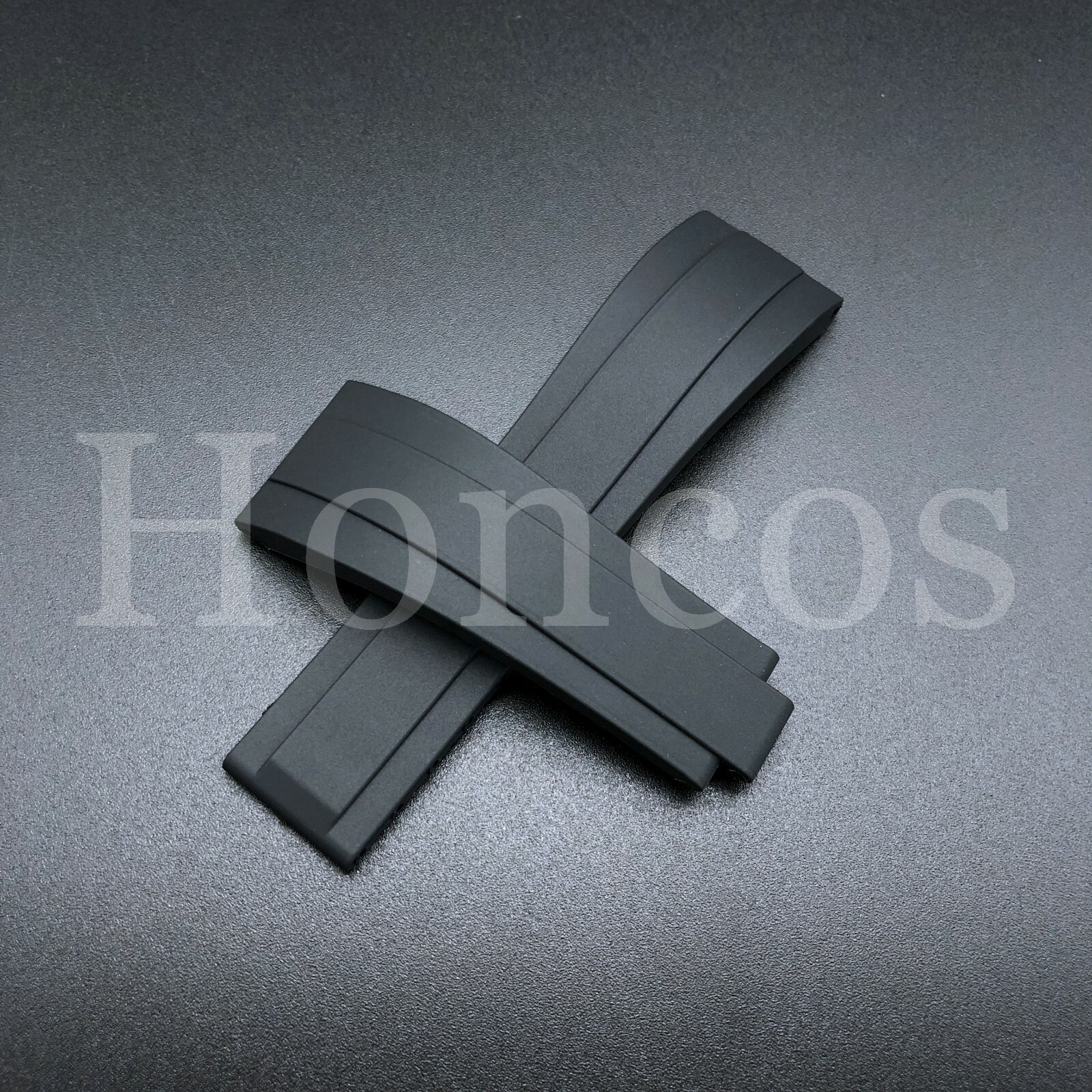 21MM RUBBER STRAP BAND FITS FOR ROLEX 42MM EXPLORER II GMT 216570 WATCH FLAT ED
