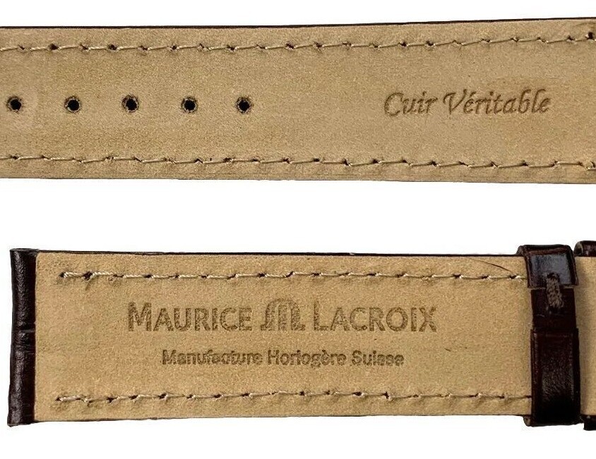 Maurice Lacroix Kroko Grain Uhrenarmband 16,18,19,20mm braun schwarz blau / 95