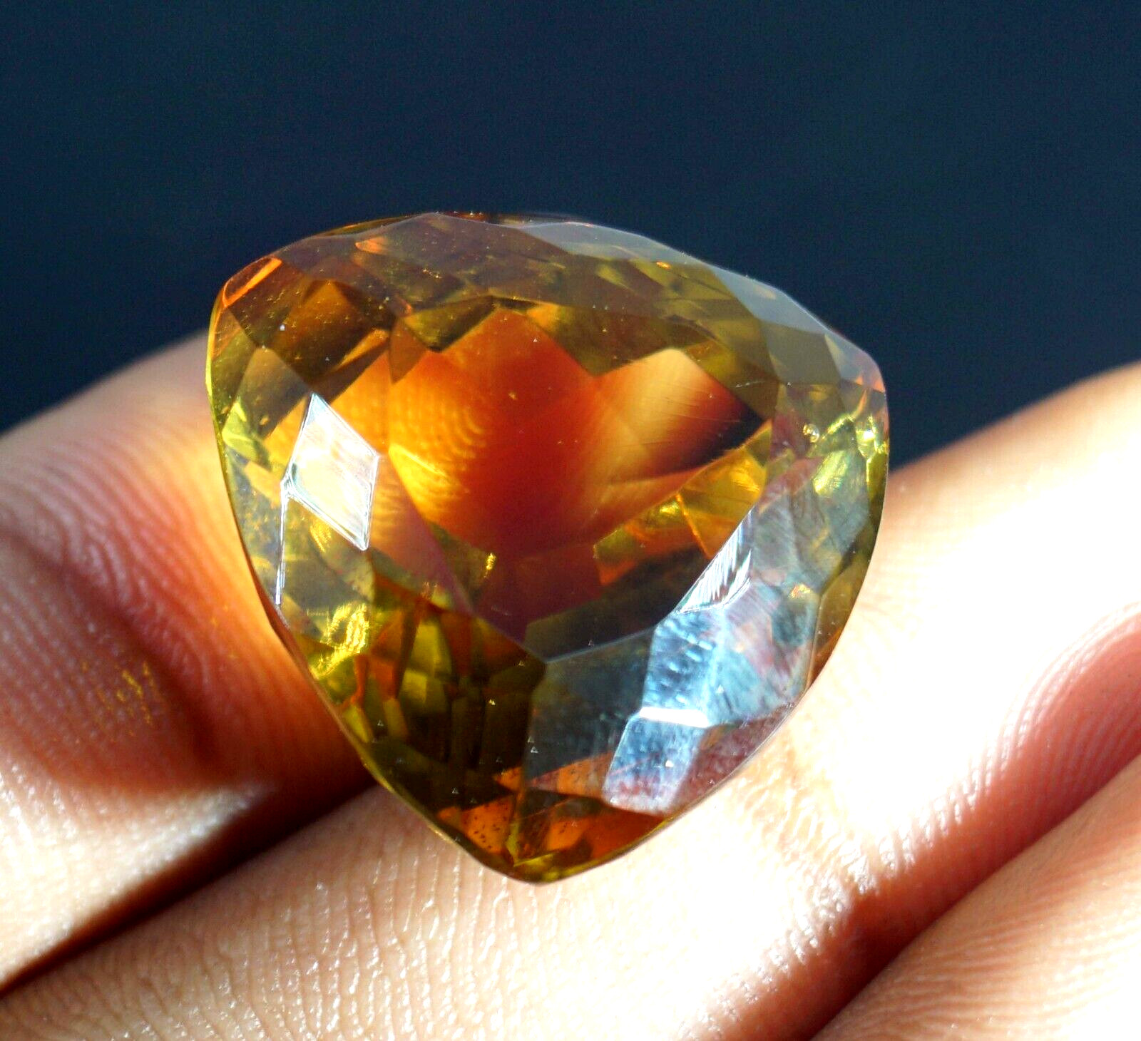 Natural 16.50 Ct Bi – Color Changing Andalusite Certified Cushion Loose Gemstone