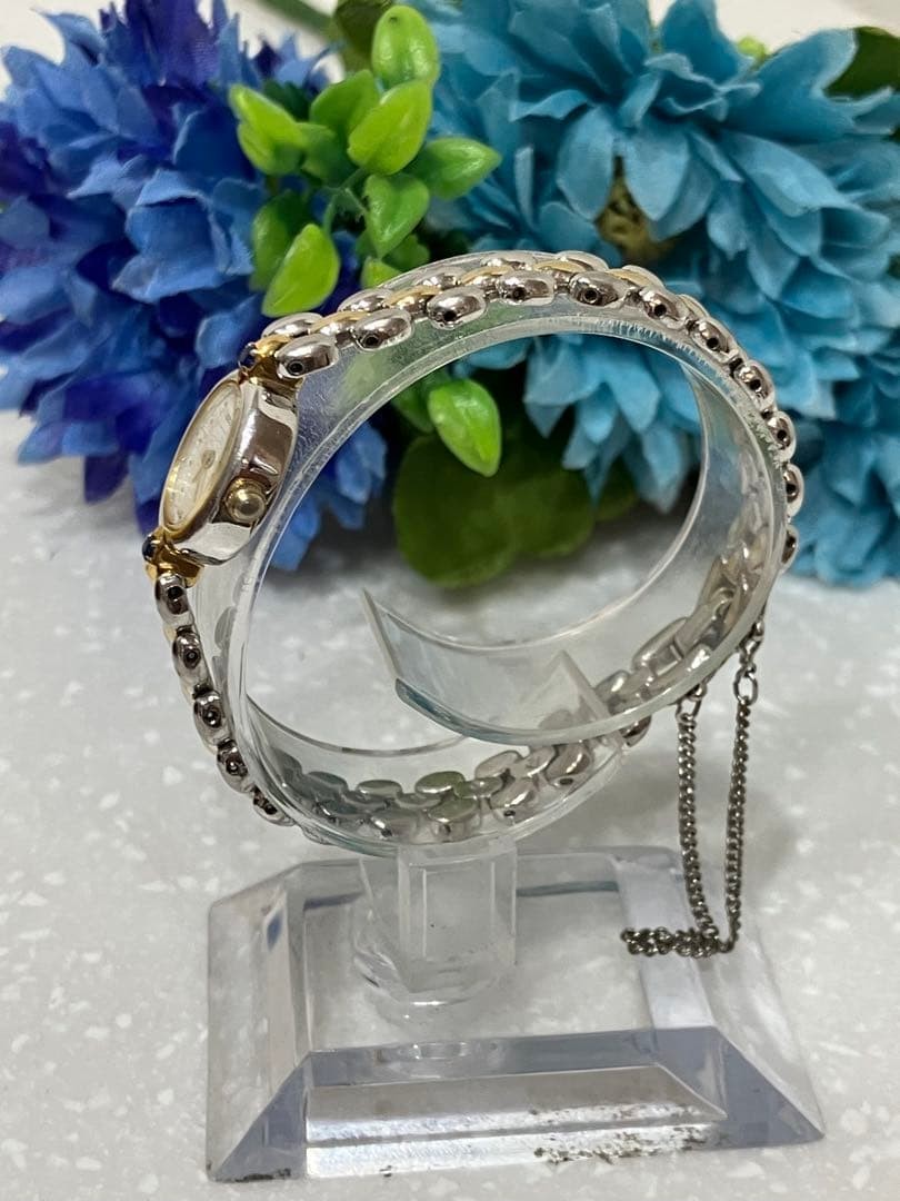 SEIKO Blue Crystal Bracelet Watch, Working Condition, Silver/Gold
