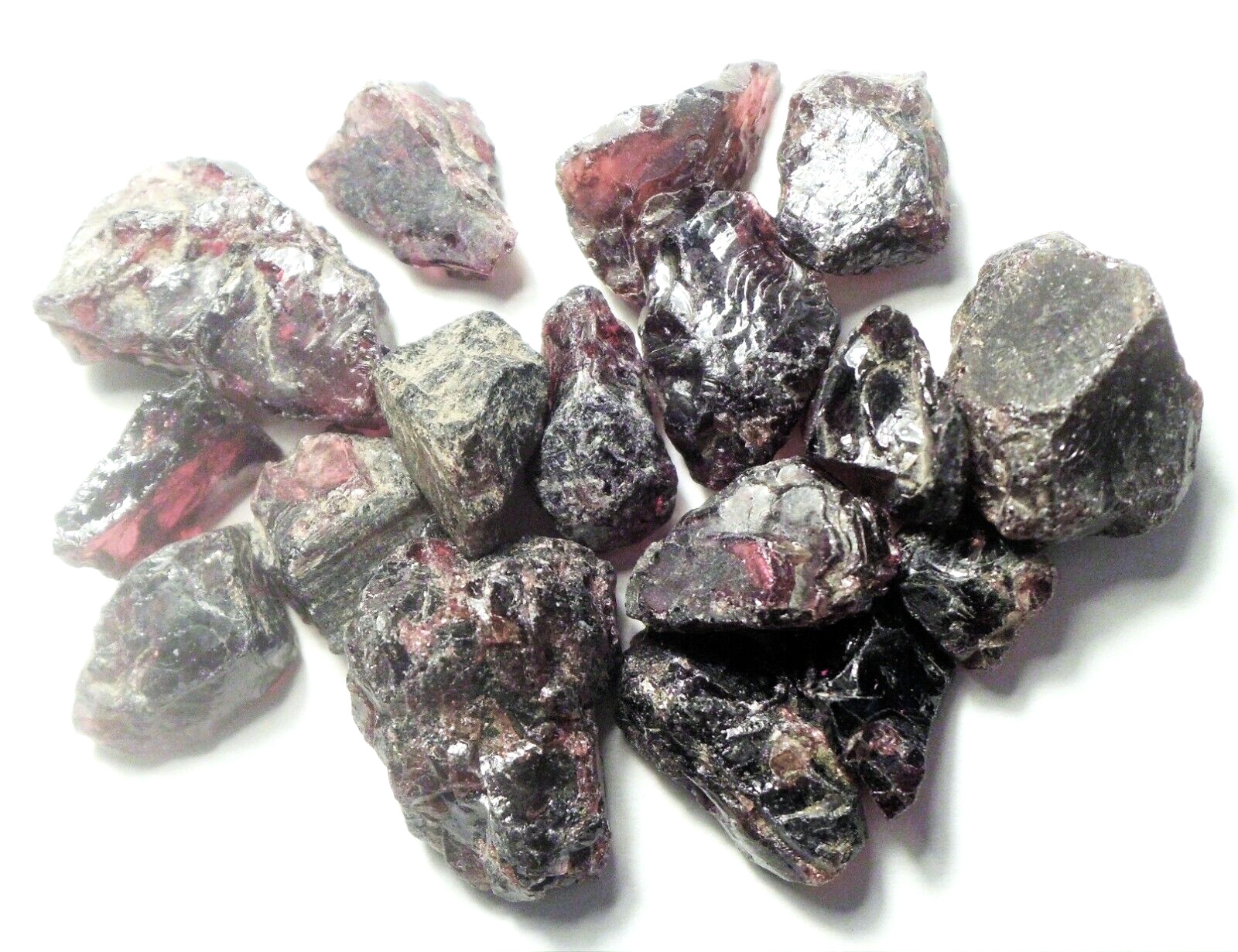 100cts ASSORTED SMALL – MEDIUM SIZE MIXED GARNET SPECIMEN ROUGH AFRICA