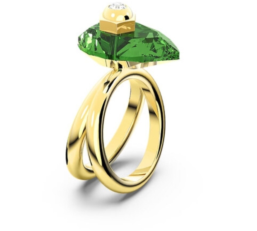 Swarovski Ring Numina Green Crystal 5620767 Size- 52