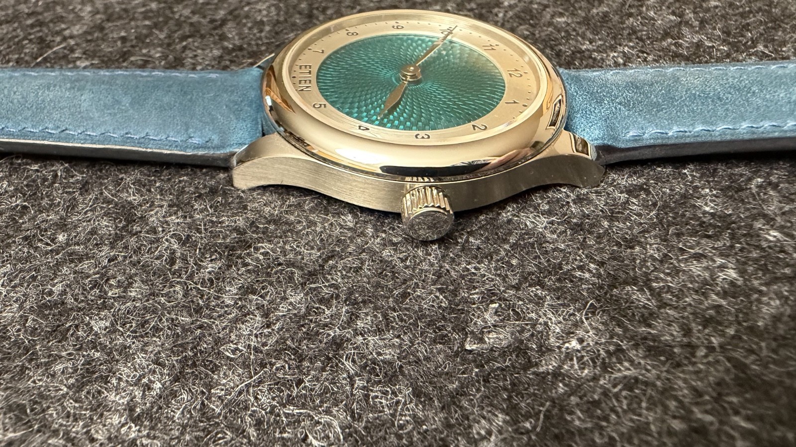 Etien T02 Guilloche Flinque Enamel Dial 39mm ETA 7001 Manual Sapphire Full Set