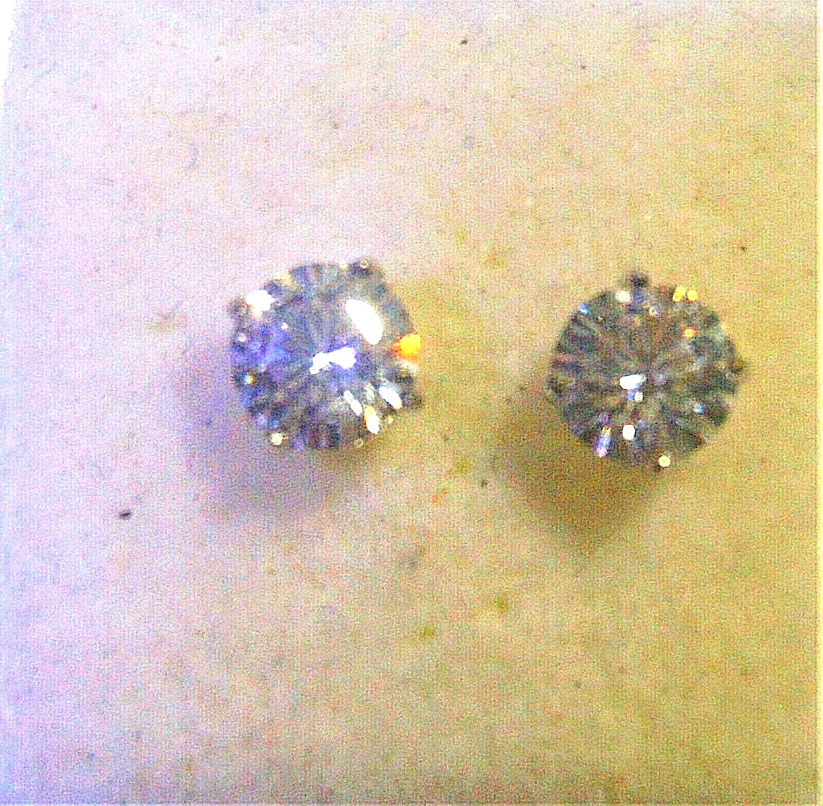 5mm 1.2Ctw. High Temperature High Pressure Moiassanite Stud Earrings Screw Back