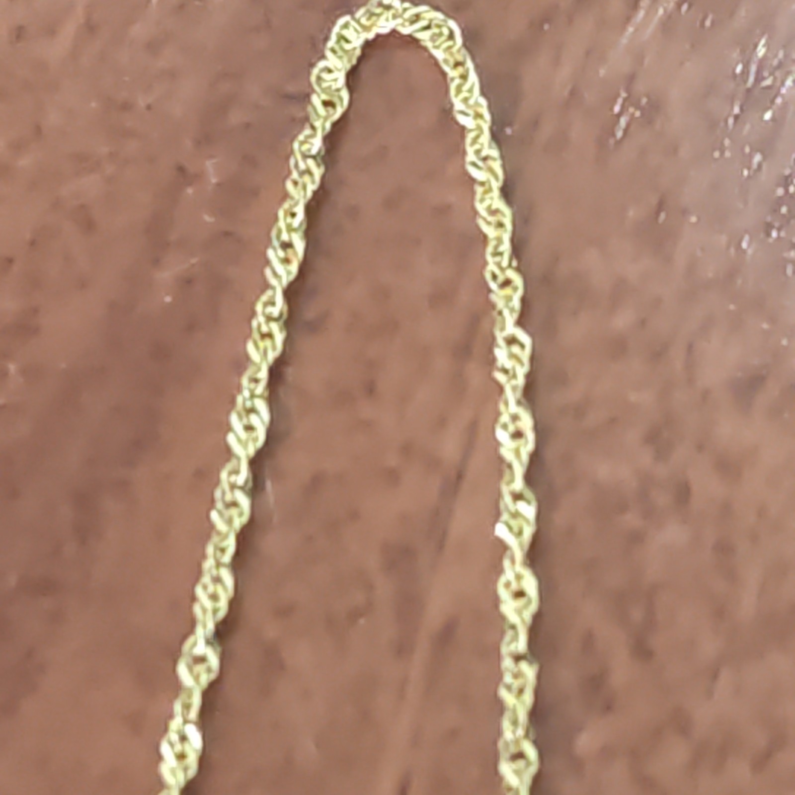 18ct 750 Yellow Gold Rope Chain 18″ 46cm 1.7mm IAMO / Unoaerre