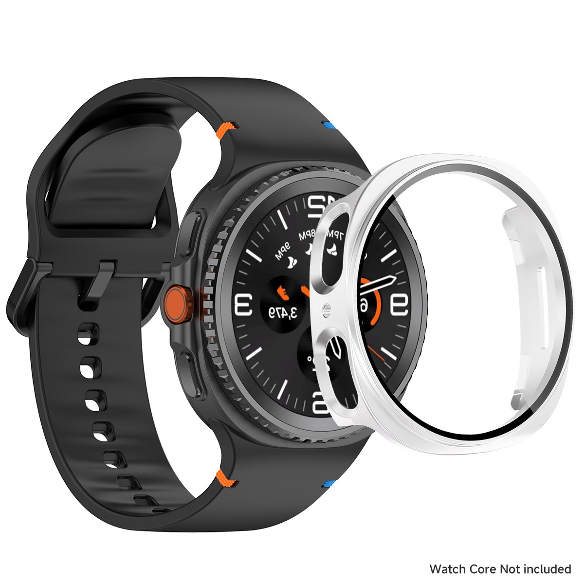 Silicone Watch Band Strap + Full Case Cover For Samsung Galaxy Watch 8 40/44mm