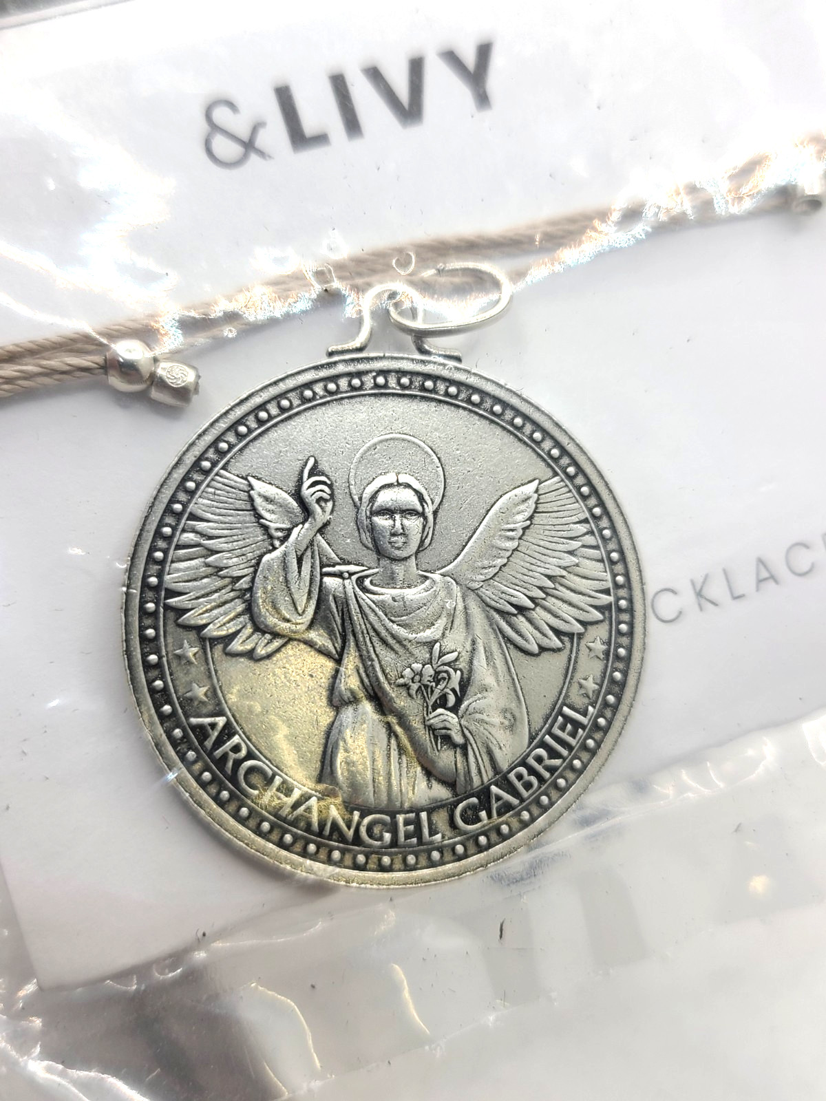Mother Mary + Archangel Gabriel Guidance Chain Necklace – Large