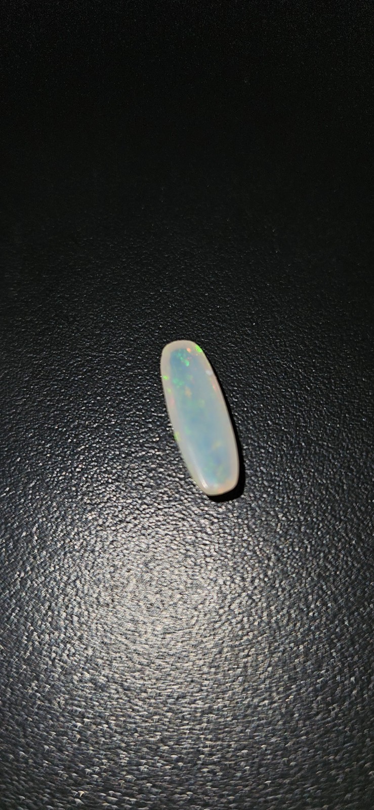 Long Cushion Cut Natural Crystal Opal. 1.18 Carats 12mm x 4mm x 3mm