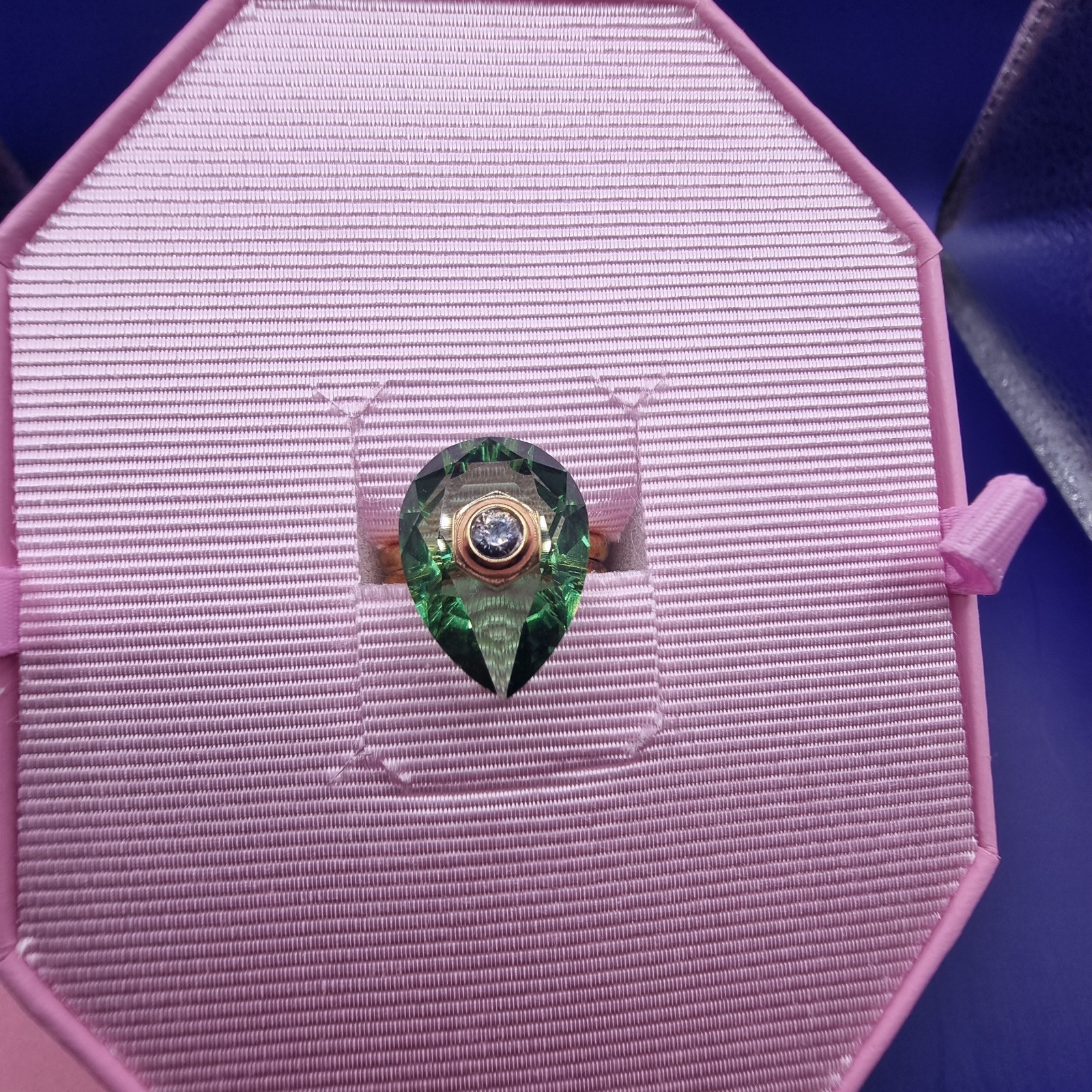 Swarovski Ring Numina Green Crystal 5620767 Size- 52
